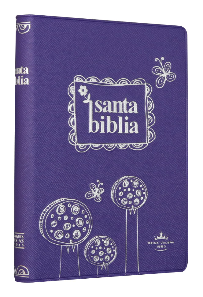 Biblia Reina Valera 1960 Chica Letra Chica Vinil Violeta [RVR042ePC]
