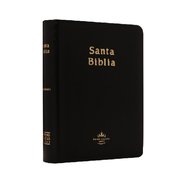 Biblia Reina Valera 1960 Chica Letra Mediana Imitación Piel Negro [RVR045c]