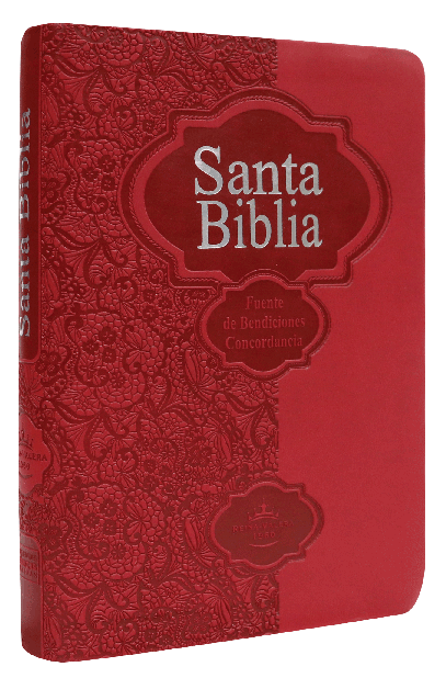 Biblia Fuente de Bendiciones Reina Valera 1960 Chica Letra Mediana Imitación Piel Roja [RVR045cLMFB]