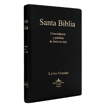 Biblia Reina Valera 1960 Mediana Letra Grande Vinil Negro [RVR062CLGPJR]