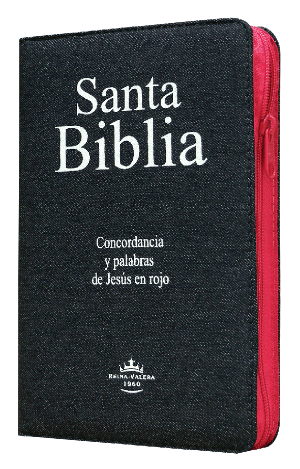 Biblia Reina Valera 1960 Mediana Letra Grande Mezclilla Rosa [RVR064CLGPJRZTIA]