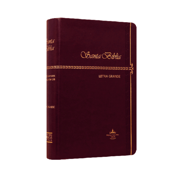 Biblia Reina Valera 1960 Mediana Letra Grande Imitación Piel Café [RVR065CLG]