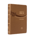 Biblia Reina Valera 1960 Mediana Letra Grande Imitación Piel Café Oro [RVR065CLG]