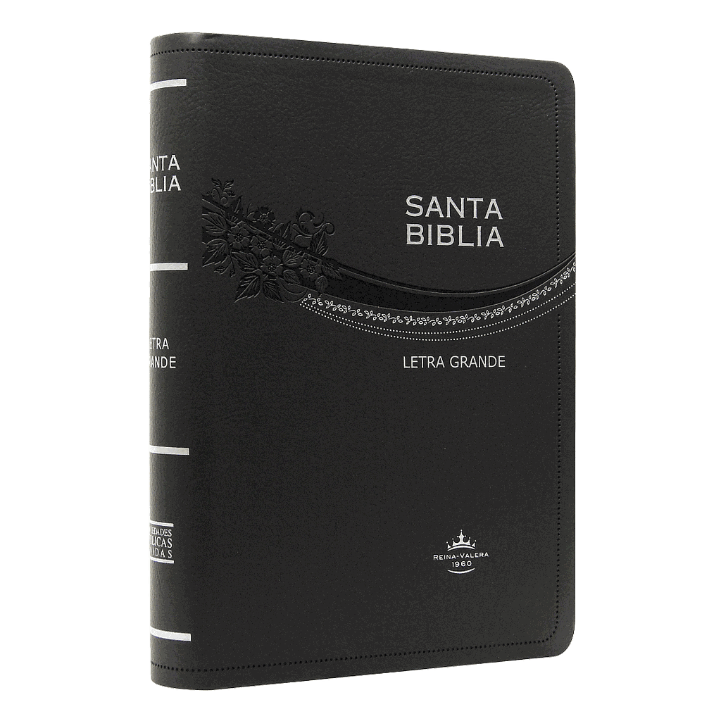 Biblia Reina Valera 1960 Mediana Letra Grande Imitación Piel Gris [RVR065CLG]