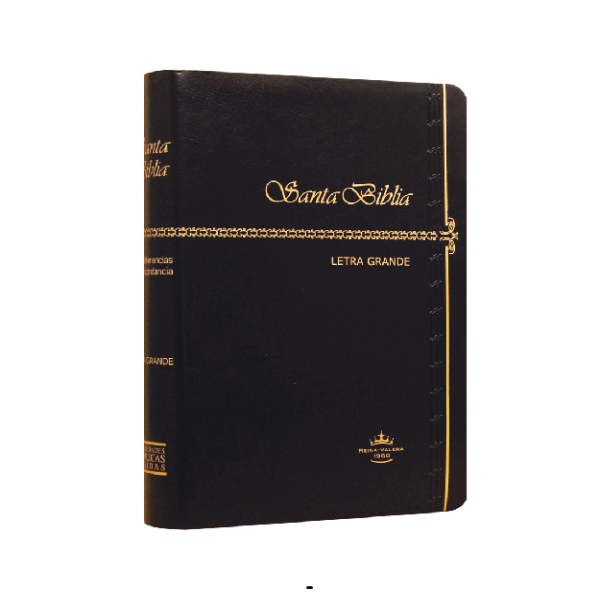 Biblia Reina Valera 1960 Mediana Letra Grande Imitación Piel Negro [RVR065CLG]