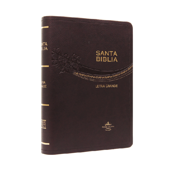 Biblia Reina Valera 1960 Mediana Letra Grande Imitación Piel Vino [RVR065CLG]