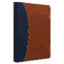 Biblia Reina Valera 1960 Mediana Letra Grande Imitación Piel Azul/Marrón [RVR065CLGPJR]