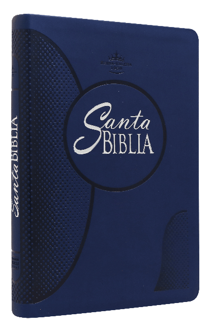 Biblia Reina Valera 1960 Mediana Letra Grande Imitación Piel Azul [RVR065CLG]