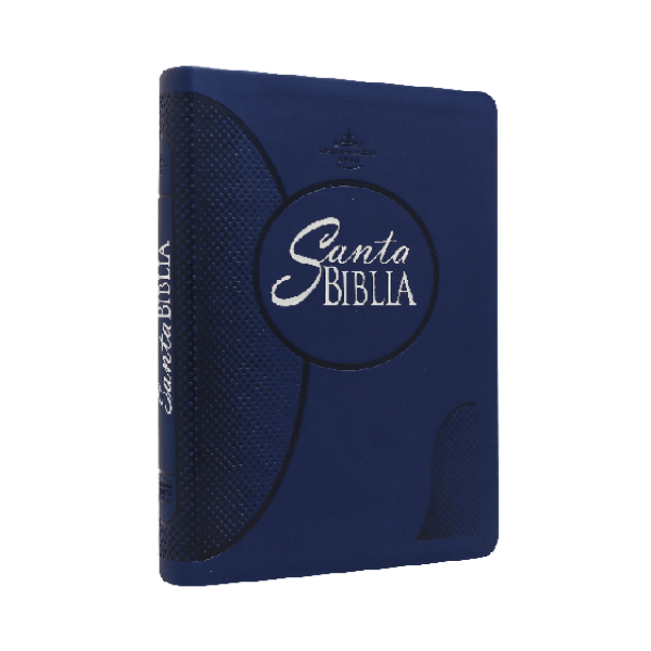 Biblia Reina Valera 1960 Mediana Letra Grande Imitación Piel Azul [RVR065cLGPJR]