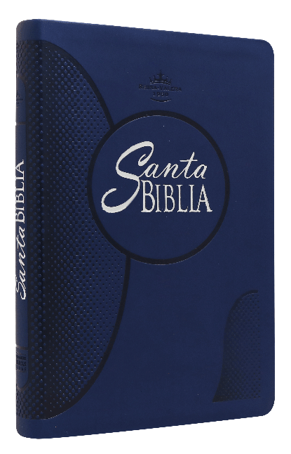 Biblia Reina Valera 1960 Mediana Letra Grande Imitación Piel Azul [RVR065cLGPJR]