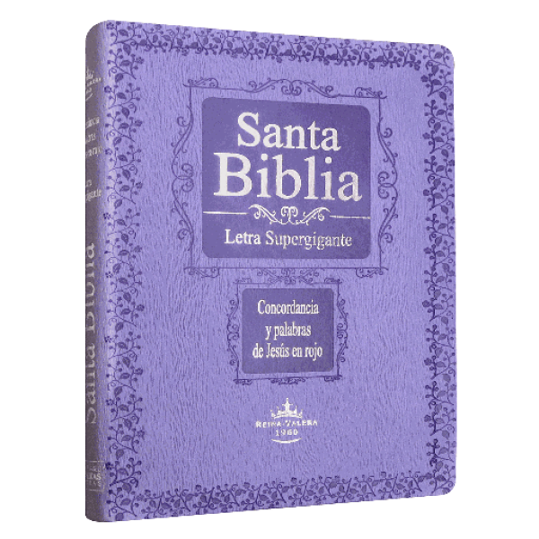 Biblia Reina Valera 1960 Gigante Letra Supergigante Imitación Piel Lila [RVR096CLSGIPJRTI]