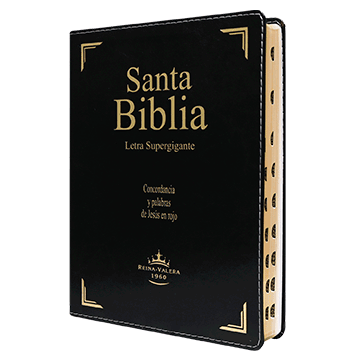 Biblia Reina Valera 1960 Gigante Letra Supergigante Imitación Piel Negro [RVR096CLSGIPJRTI]