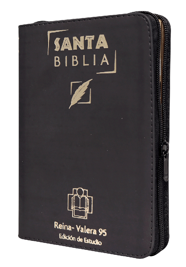 Biblia de Estudio Reina Valera 1995 Mediana Letra Chica Imitación Piel Negro [RVR95055EEZTI]