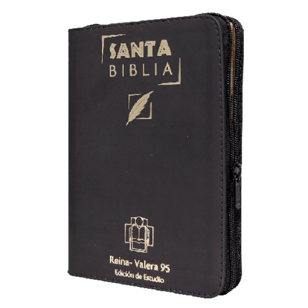 Biblia de Estudio Reina Valera 1995 Mediana Letra Chica Imitación Piel Negro [RVR95055EEZTI]