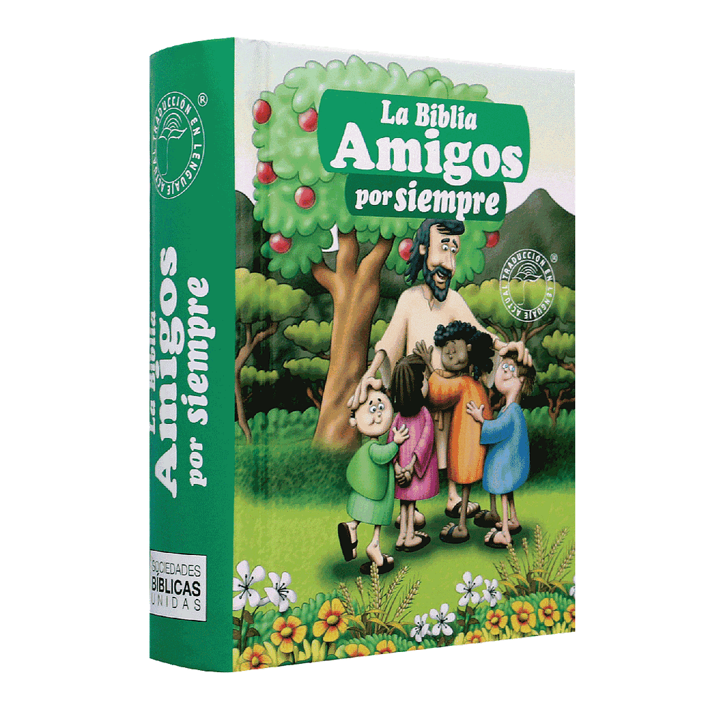 Biblia Infantil  Amigos por Siempre Traducción Lenguaje Actual Tapa Dura Verde [TLA23]