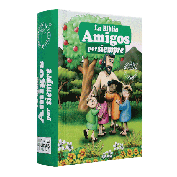 Biblia Infantil  Amigos por Siempre Traducción Lenguaje Actual Tapa Dura Verde [TLA23]