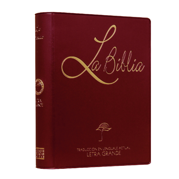 Biblia Traducción Lenguaje Actual Chica Letra Mediana Vinil Vino [TLA42LG]