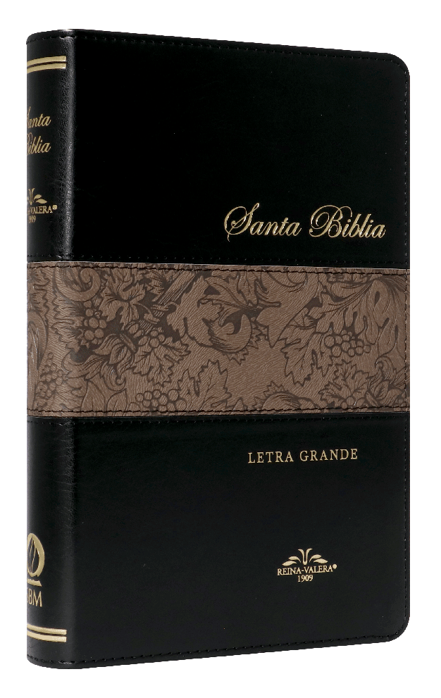 Biblia Reina Valera 1909 Mediana Letra Grande Imitación Piel Negro [VR065LG]