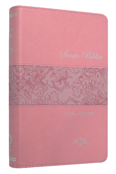 Biblia Reina Valera 1909 Mediana Letra Grande Imitación Piel Rosa [VR065LG]