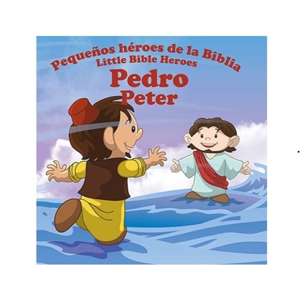 Libro Pedro Pequeños Héroes de la Biblia Bilingue