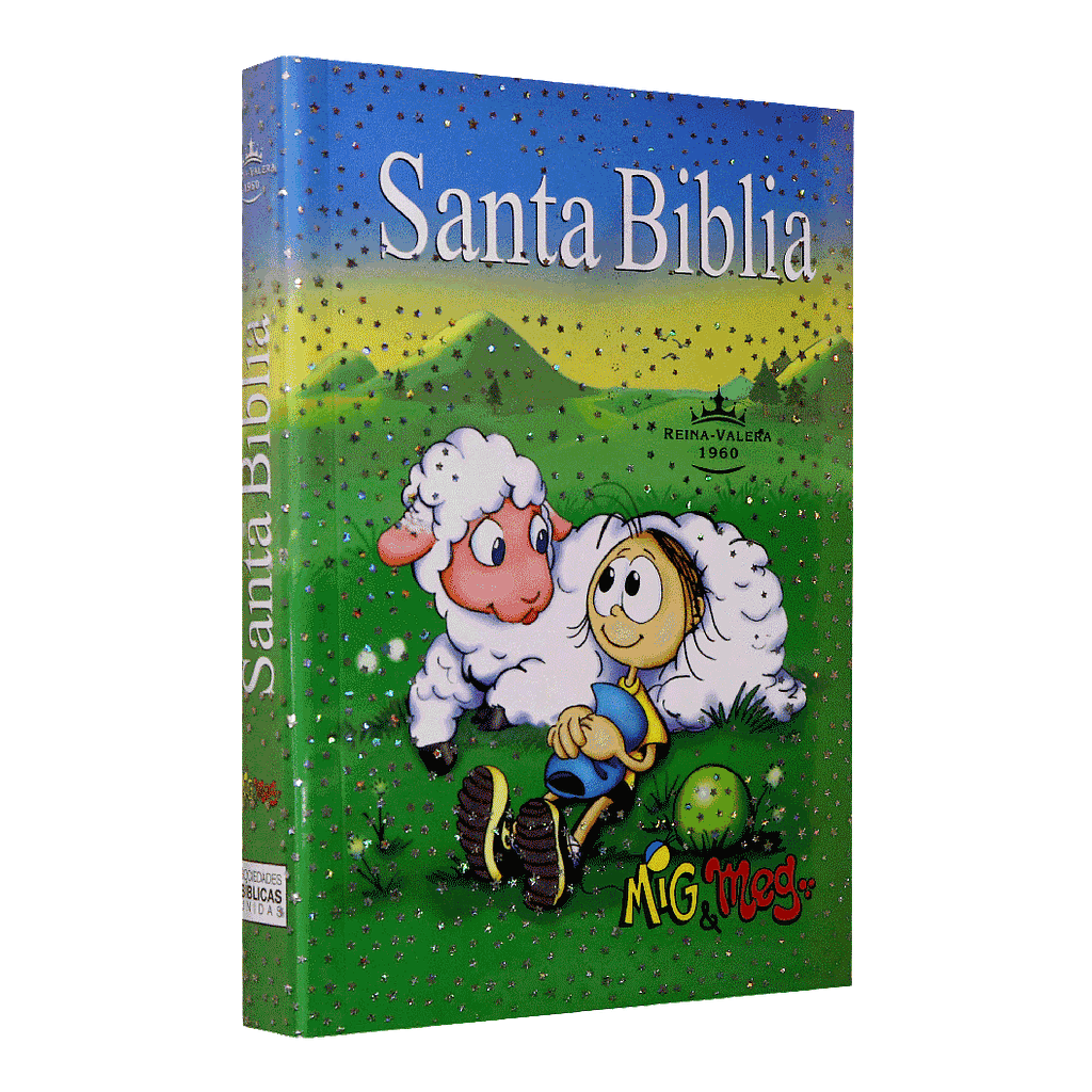 Biblia Misionera Infantil Reina Valera 1960 Chica Letra Chica Rústica Azul [RVR040E]