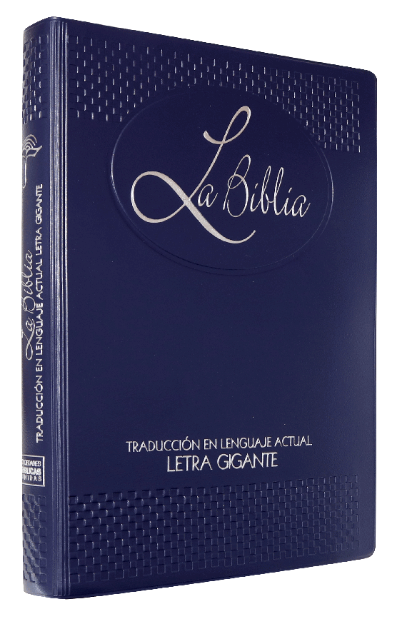 Biblia Traducción Lenguaje Actual Grande Letra Gigante Vinil Azul [TLA82LGI]