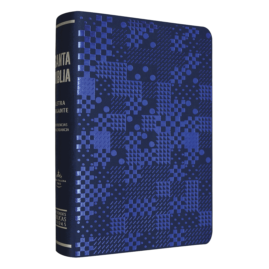 Biblia Reina Valera 1960 Mediana Letra Gigante Imitación Piel EQ Azul [RVR065CLGIPJR]