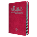 Biblia de Estudio Predicación Reina Valera 1960 Grande Letra Grande Imitación Piel Púrpura [RVR086LGEETI]