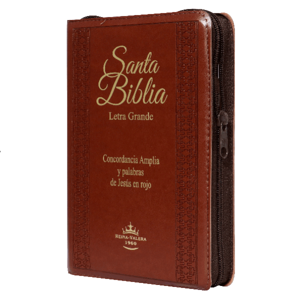 Biblia Reina Valera 1960 Mediana Letra Grande Imitación Piel Café [RVR056CLGPJRZTIPU]