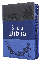 Biblia Reina Valera 1960 Mediana Letra Grande Imitación Piel Gris Azul Marino [RVR056CLGPJRTIZ]
