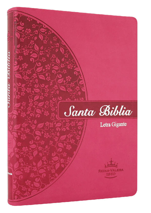 Biblia Reina Valera 1960 Grande Letra Gigante Imitación Piel Rosa [RVR086cLGiPJR]