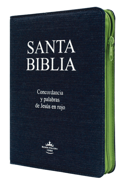 Biblia Reina Valera 1960 Grande Letra Gigante Mezclilla Verde [RVR084CLGIPJRJZTIA]