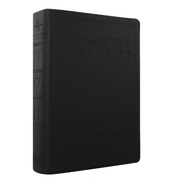 Biblia de Estudio Teológico Reina Valera 1960 Grande Letra Mediana Imitación Piel Color Negro [RVR086cLGEETI]