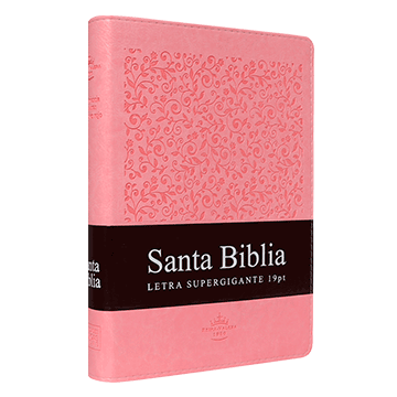 Biblia Reina Valera 1960 Grande Letra Supergigante Imitación Piel Rosa [RVR086cLSGiTIPJR]