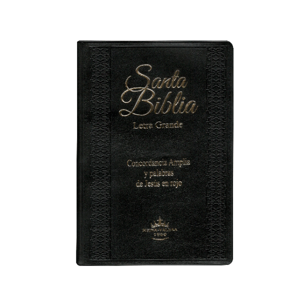 Biblia Reina Valera 1960 Mediana Letra Grande Vinil Negro [RVR052CLGPJRTI]