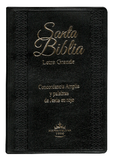 Biblia Reina Valera 1960 Mediana Letra Grande Vinil Negro [RVR052CLGPJRTI]