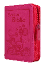 Biblia Reina Valera 1960 Mini-Bolsillo Letra Chica Imitación Piel Fucsia Cierre [RVR016ZPJR]