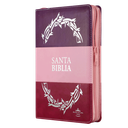 Biblia Reina Valera 1960 Mediana Letra Grande Imitación Piel Morado Rosa [RVR066cLGPJRTIZABS]