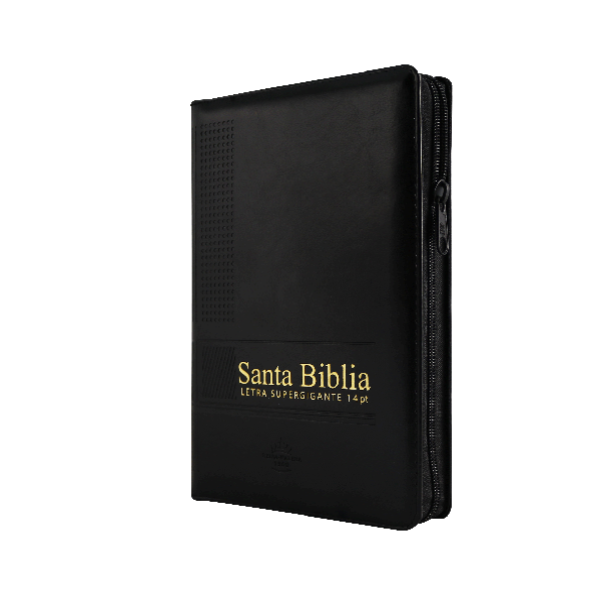 Biblia Reina Valera 1960 Mediana Letra Gigante Imitación Piel Negro [RVR066cLSGiPJRZTI]