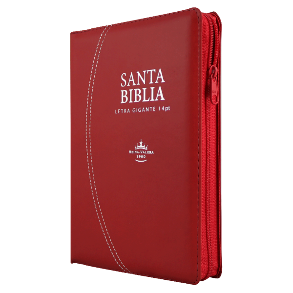 Biblia Reina Valera 1960 Mediana Letra Gigante Imitación Piel Rojo [RVR066cLSGiPJRZTI]