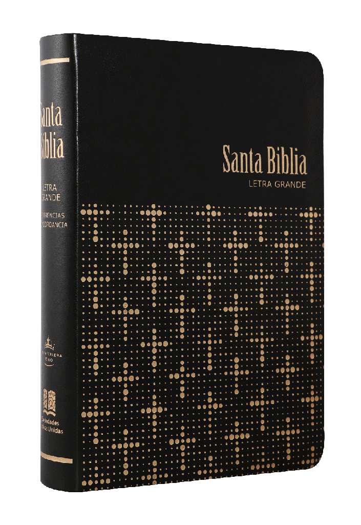 Biblia Reina Valera 1960 Mediana Letra Gigante Imitación Piel Negro [RVR065CLGET]