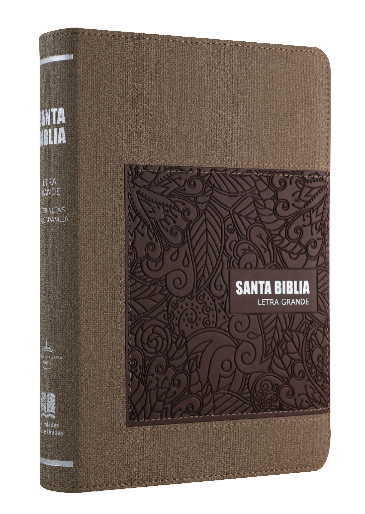 Biblia Reina Valera 1960 Mediana Letra Grande Imitación Piel Café [RVR065CLGHI]