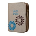 Biblia Reina Valera 1960 Mini-Bolsillo Letra Chica Imitación Piel Beige Cierre [RVR016ZPJR]