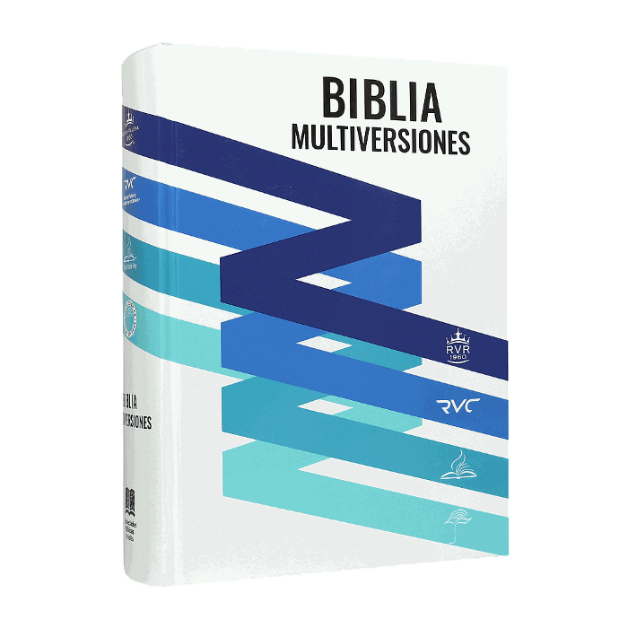 Biblia de Estudio Multiversiones Grande Letra Mediana Tapa Dura RVR60, RVC, DHH, TLA