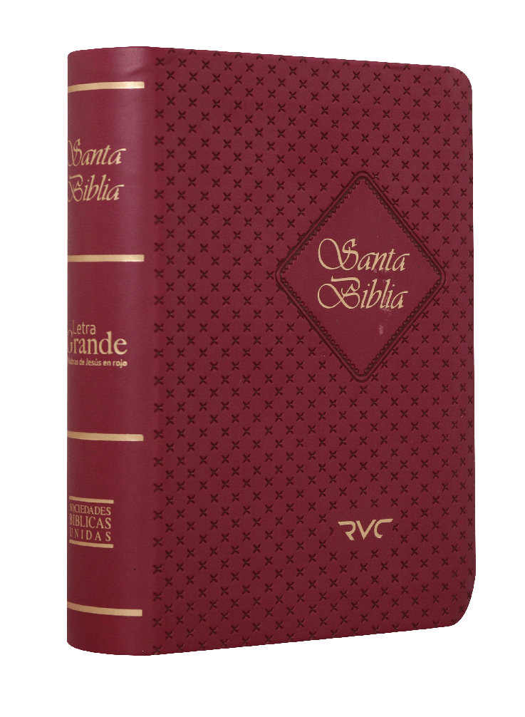Biblia Reina Valera Contemporánea Tamaño Bolsillo Letra Grande Imitación Piel Vino [RVC025LGPJR]