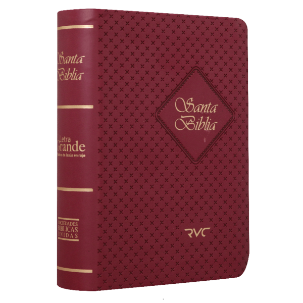 Biblia Reina Valera Contemporánea Tamaño Bolsillo Letra Grande Imitación Piel Vino [RVC025LGPJR]