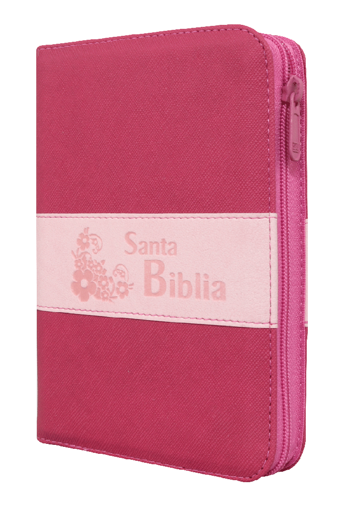 Biblia Reina Valera 1960 Chica Letra Mediana Imitación Piel Fushia Rosa Código QR [RVR046cZLMPJR]