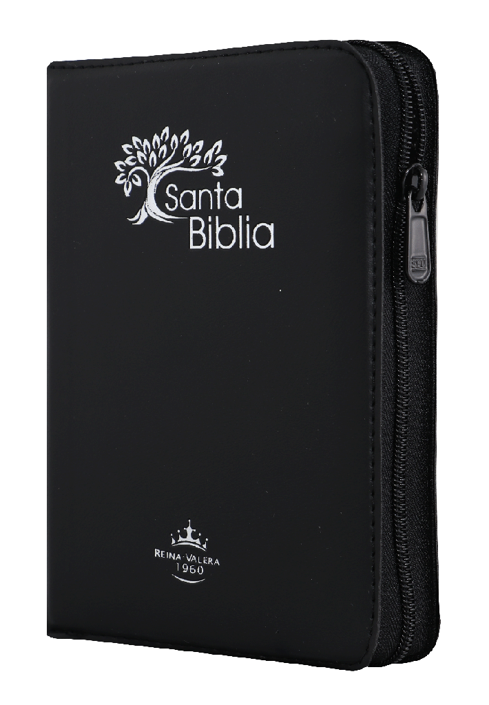 Biblia Reina Valera 1960 Chica Letra Mediana Vinil Negro Árbol QR Ramas [RVR042cZTILMPJR]