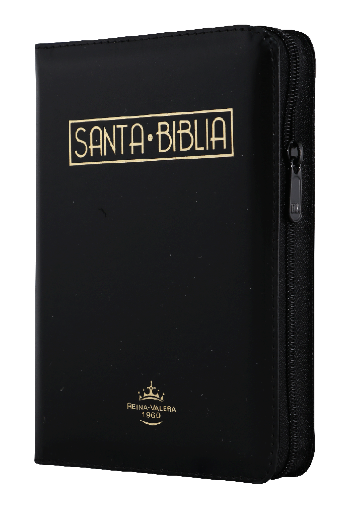 Biblia Reina Valera 1960 Chica Letra Mediana Imitación Piel Negro QR [RVR045cZTILMPJR]