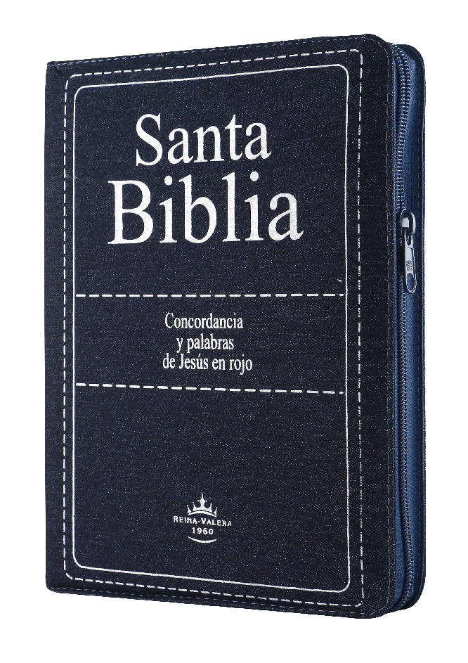 Biblia Reina Valera 1960 Grande Letra Gigante Mezclilla Azul [RVR084CLGIPJRJZTIA]